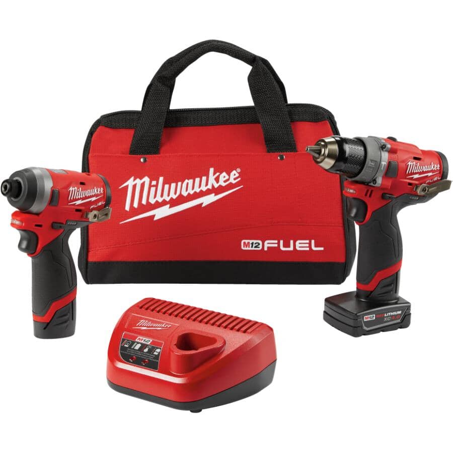 Milwuakee, 3497-22 M12 Fuel 12V Kit combiné perceuse à percussion et tournevis à percussion sans fil