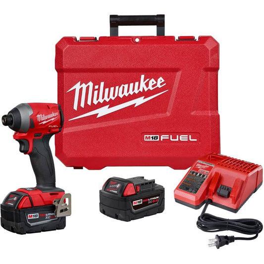 Milwaukee, 2953-22 M18 Fuel 18V 1/4" Cordless Impact Driver Kit