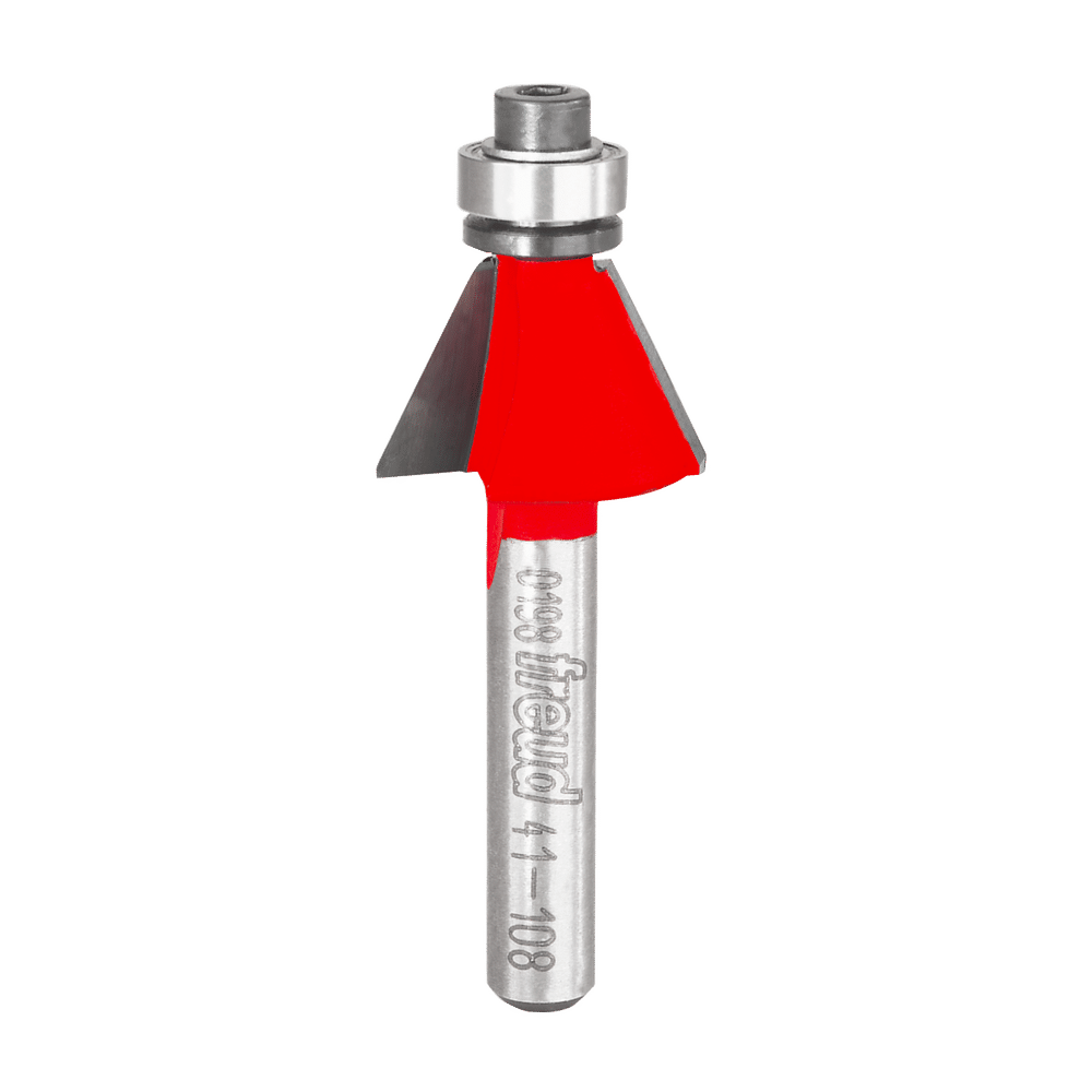 Freud, 41-108 25º Two Flute Bevel Trim Router Bit with 1/4'' Shank