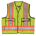 Work King High Visibility Work Surveyor Vest (by Tough Duck) s313