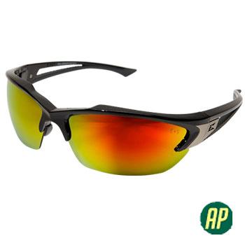 Edge Eyewear Khor Aqua Precision Red Mirror Safety Glasses SDKAP419