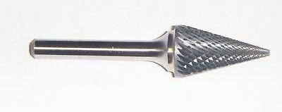 Fraises en carbure Norseman Premium, SM-3, SM-4, SM-5, FORME DE CÔNE POINTU - DOUBLE COUPE