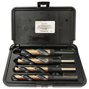 Norseman, S7D-4SP 4-Piece Set Super Premium 1/2'' - Reduced Shank Drill Bit Kit