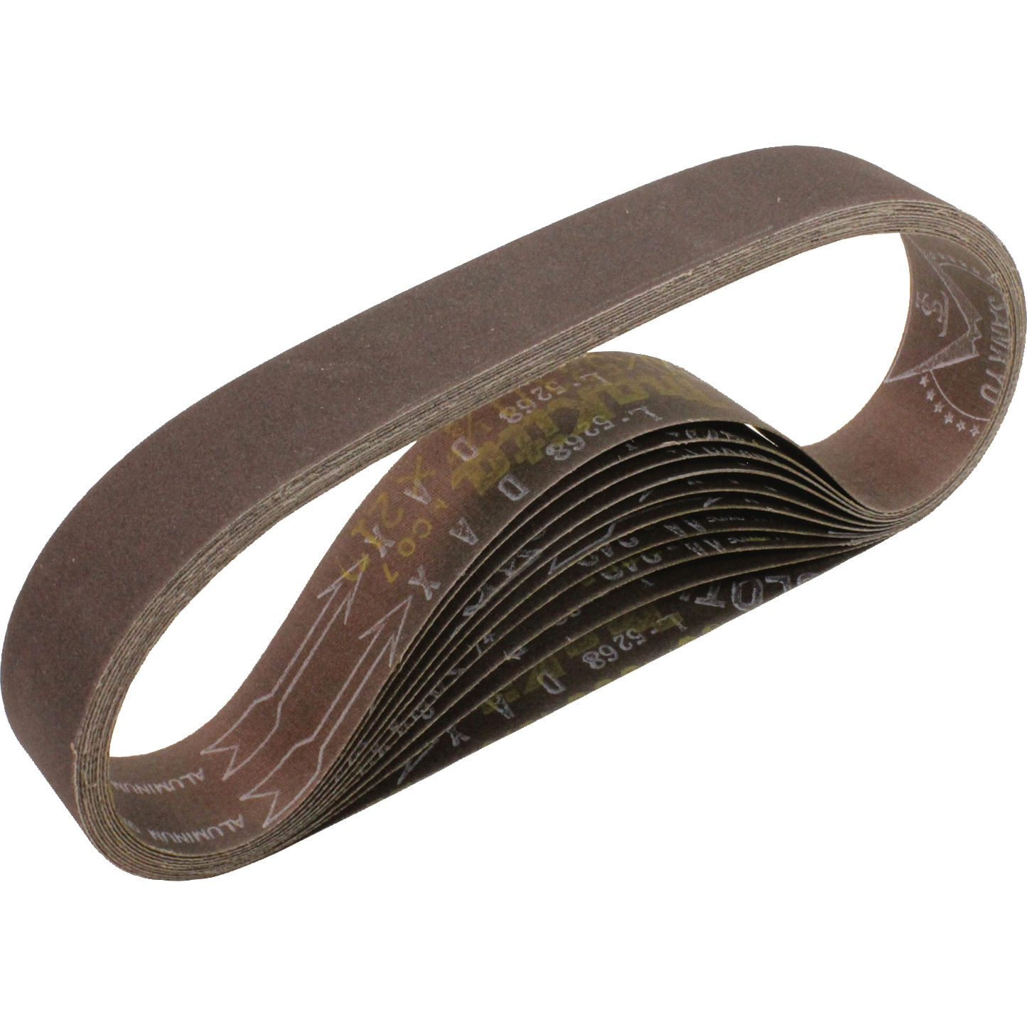 Makita, 742303-3 1-1/8'' x 21'' Abrasive Sanding Belts - 80 Grit (10pk)