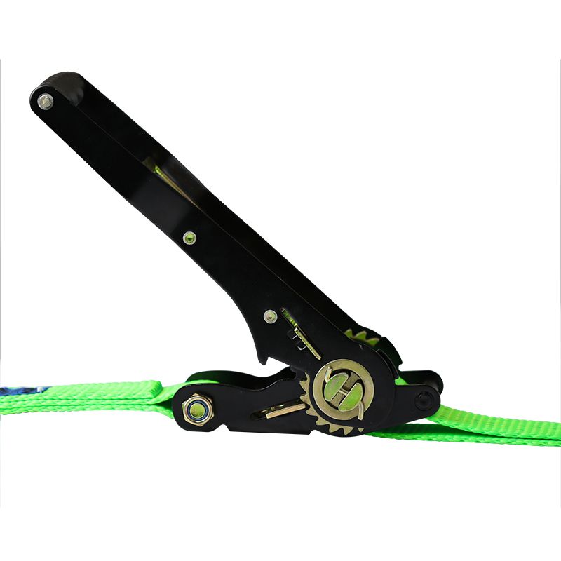 Ergolash, E485050271542 Ratchet lashing strap 50mm Width 9 meter long Green Fluorescent