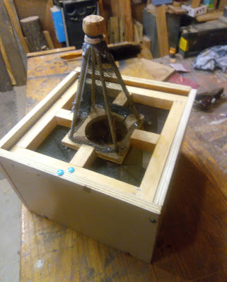 wooden box with tower for gecko 