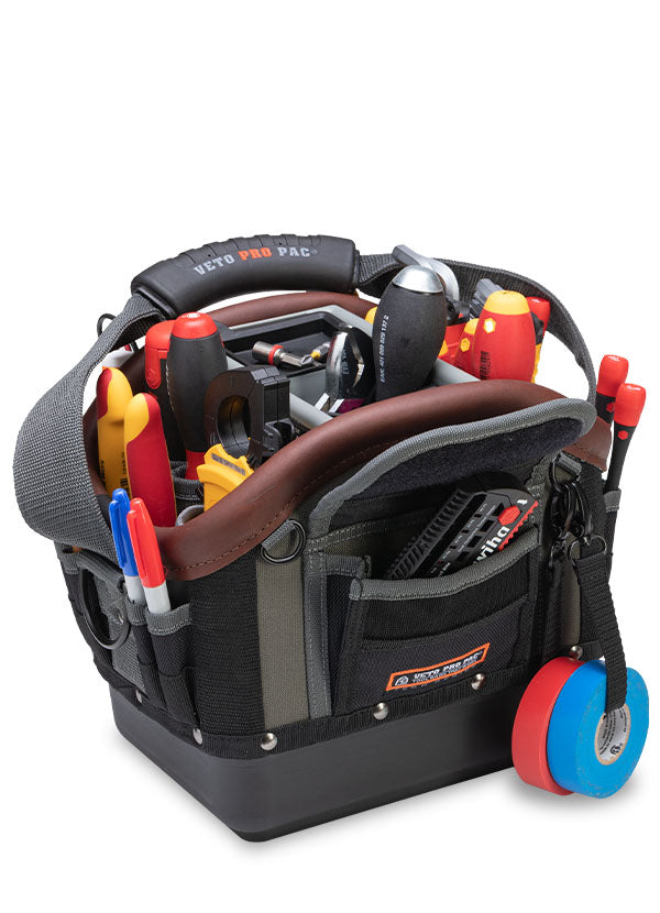 Veto Pro, TECH OT-SC sous-compact, sac à outils pour électricien à dessus ouvert 10277