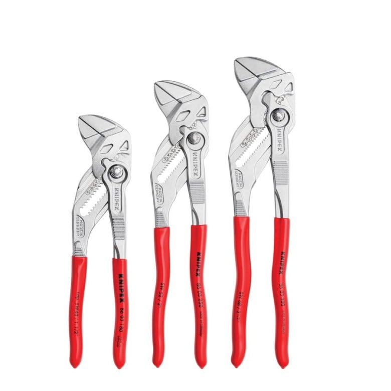 Knipex 3 Pc Pliers Wrench Set (7 1/4", 10", 12") 00 20 06 US2