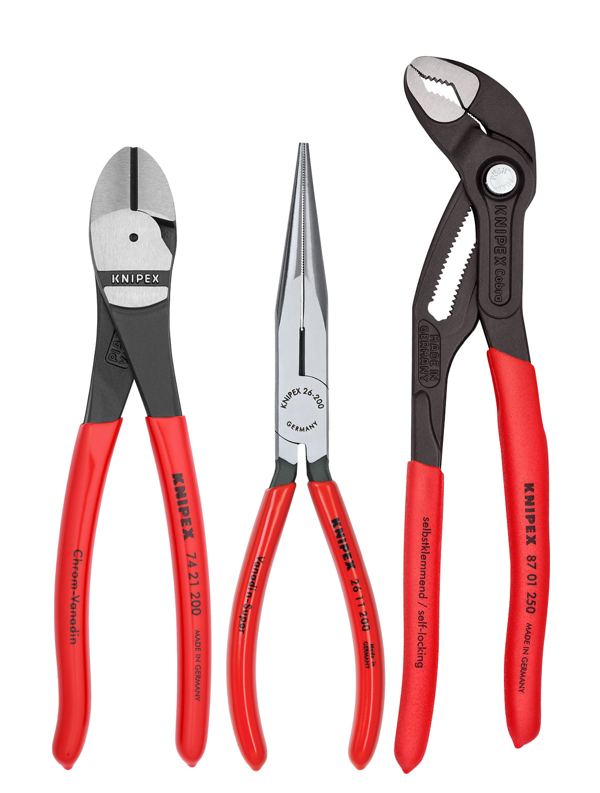 Knipex, 00 20 08 US1 Jeu de 3 pinces universelles