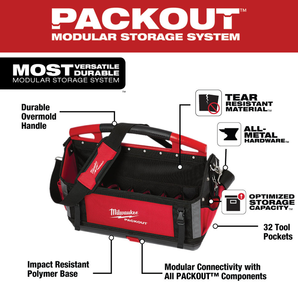 Milwaukee, 48-22-8320 Fourre-tout PACKOUT de 20 po