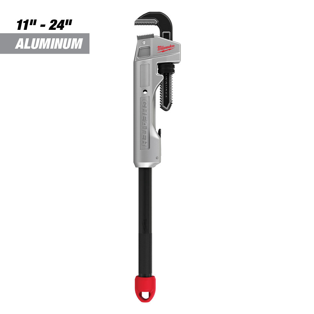 Milwaukee, 48-22-7318 Cheater Adaptable Pipe Wrench - Aluminum