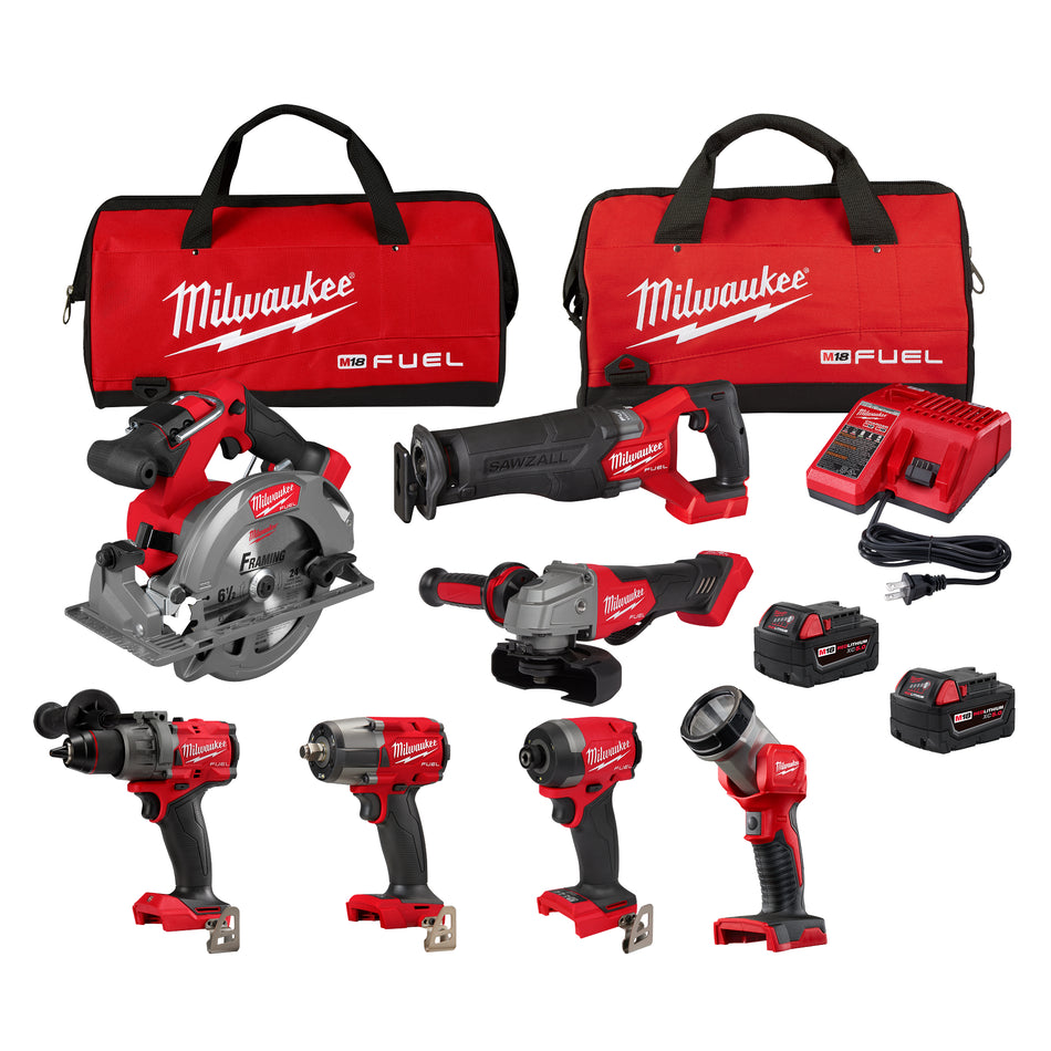 Milwaukee 3697-27  M18 18V FUEL 7 Tool Cordless Combo