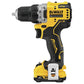 DEWALT 12V MAX XTREME Compact Brushless 3/8 in. Cordless Drill/Driver Kit, 2-Speed , 15 Clutch Settings (DCD701F2)