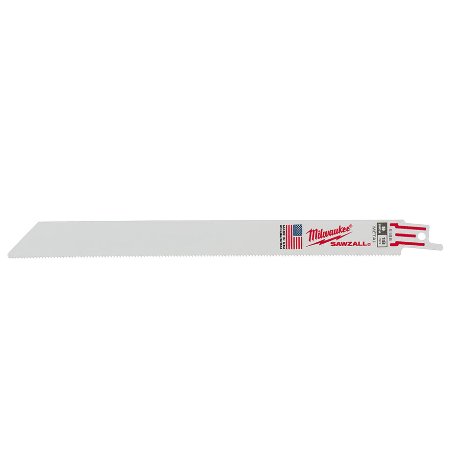 Milwaukee, 48-00-5188 9 in. 18 TPI Thin Kerf SAWZALL Blades 5 Pack