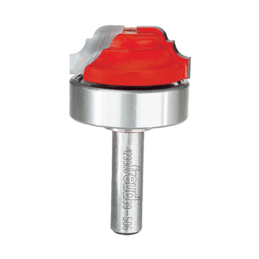 Freud, 39-506 3/16'' & 5/32'' Radius Top Bearing Classical Cove & Bead Groove Router Bit 1/4'' Shank