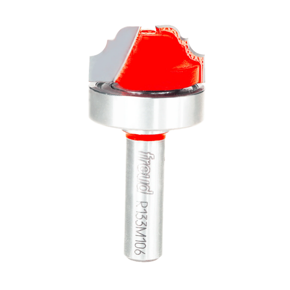 Freud, 39-504 1/8'' & 3/32'' Radius Top Bearing Classical Cove & Bead Groove Router Bit 1/4'' Shank