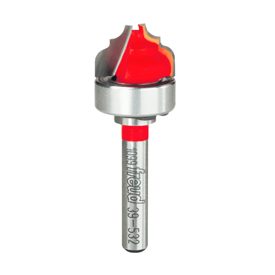 Freud, 39-532 1/8'' Radius Top Bearing Cove & Bead Groove Router Bit 1/4'' Shank