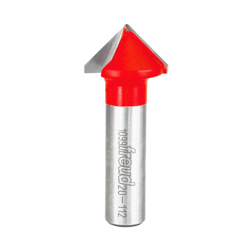 Freud, 20-112 1'' 90 Degree 'V' Grooving Router Bit 1/2'' Shank
