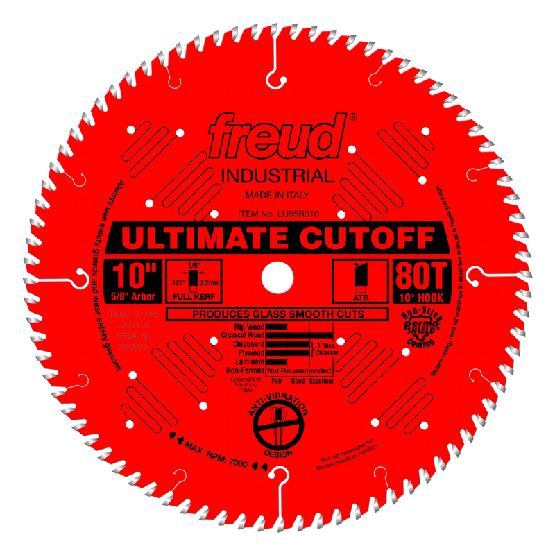 Freud, LU85R010 10'' 80T ATB Ultimate Cut-Off Blade