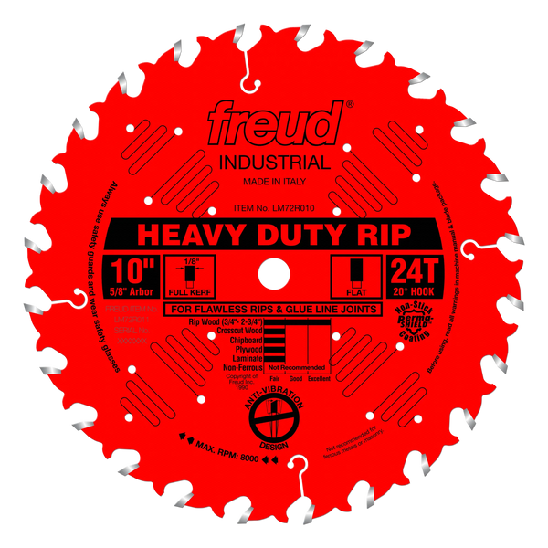 Freud, LM72R010 10'' 24 Tooth Heavy Duty Ripping Saw Blade 13836