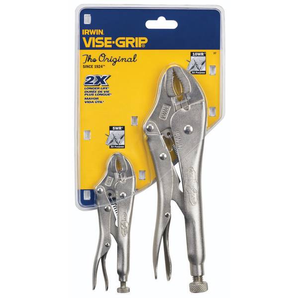 Irwin, Vise-Grip #37 Jeu de 2 pinces-étaux à mâchoires incurvées 011337850 