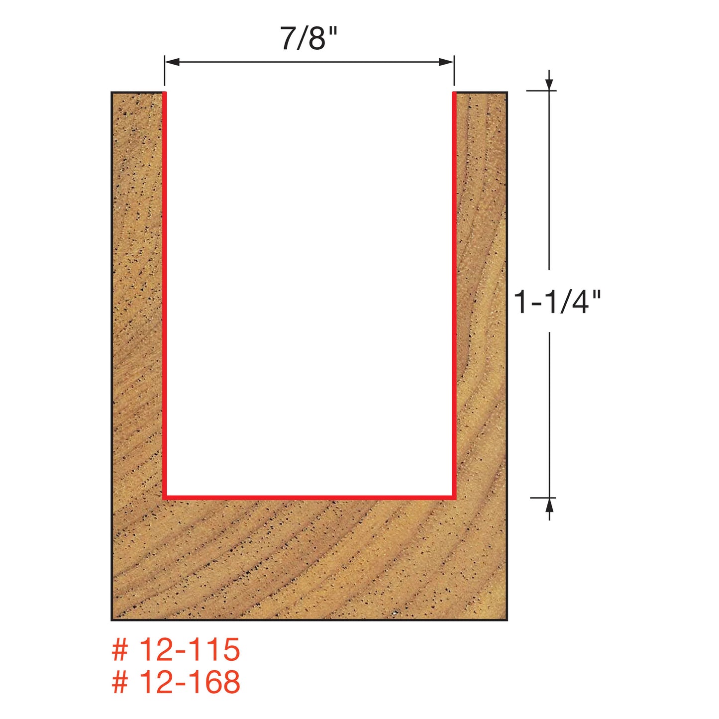 Freud, 12-168 7/8'' Double Flute Straight Router Bit 1/2'' Shank