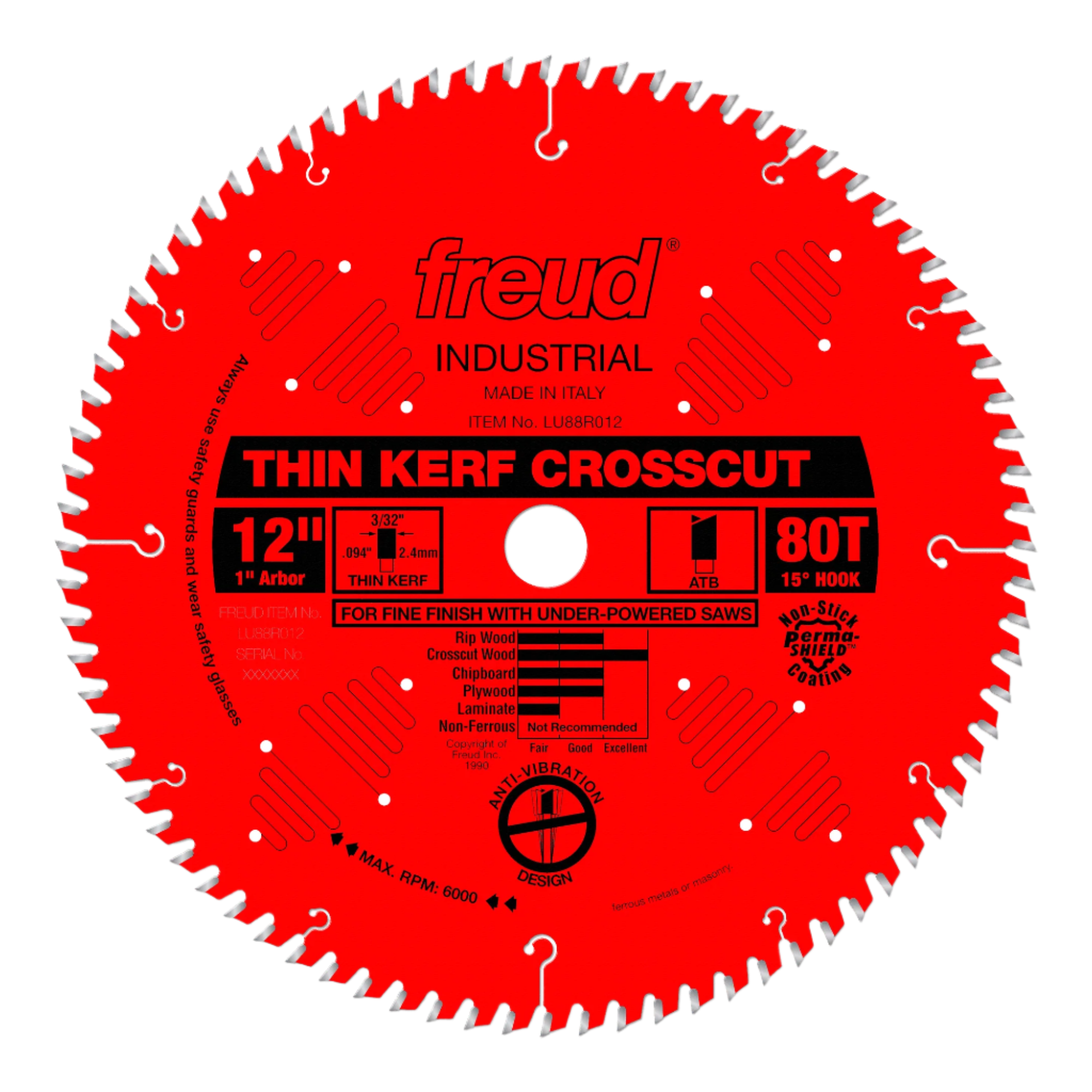 thumbnail image 2 of Freud Heavy-Duty Thin Kerf Combination Circular Saw Blade 254mm Diamet 2 of 14