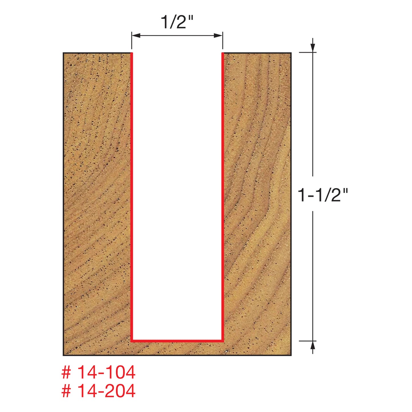 Freud, 14-104 Embout décalé à double cannelure 1/2'', tige 1/2''