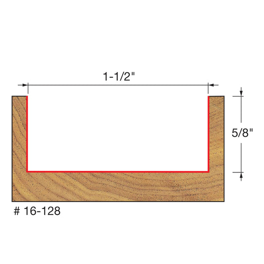 Freud, 16-128 Mèche à mortaiser 1-1/2'', tige 1/2'' 14725