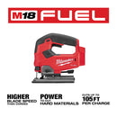 Milwaukee, 2737-20 M18 FUEL 18 Volt Lithium-Ion Brushless Cordless D-handle Jig Saw (Tool Only) 012680020