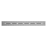 JessEm Imperial Stainless Steel Precision Rulers with Flex Grip