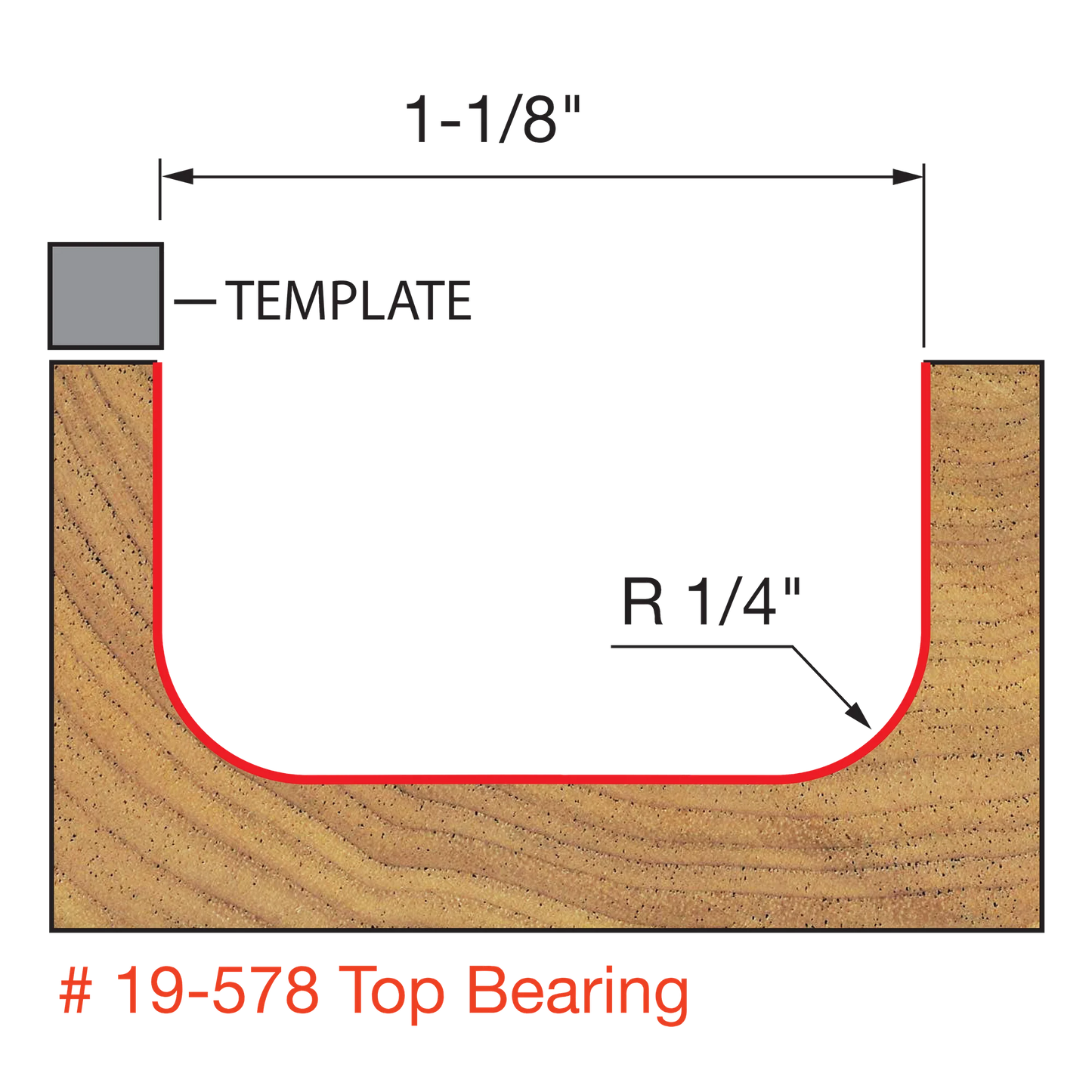 Freud, 19-578 Dish Carving Bit