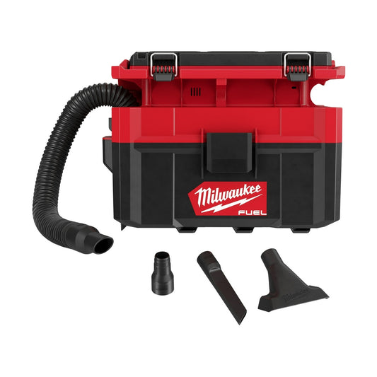 Milwaukee, 0970-20 M18 FUEL 18 Volt Lithium-Ion Brushless Cordless PACKOUT 2.5 Gallon Wet/Dry Vacuum  - Tool Only