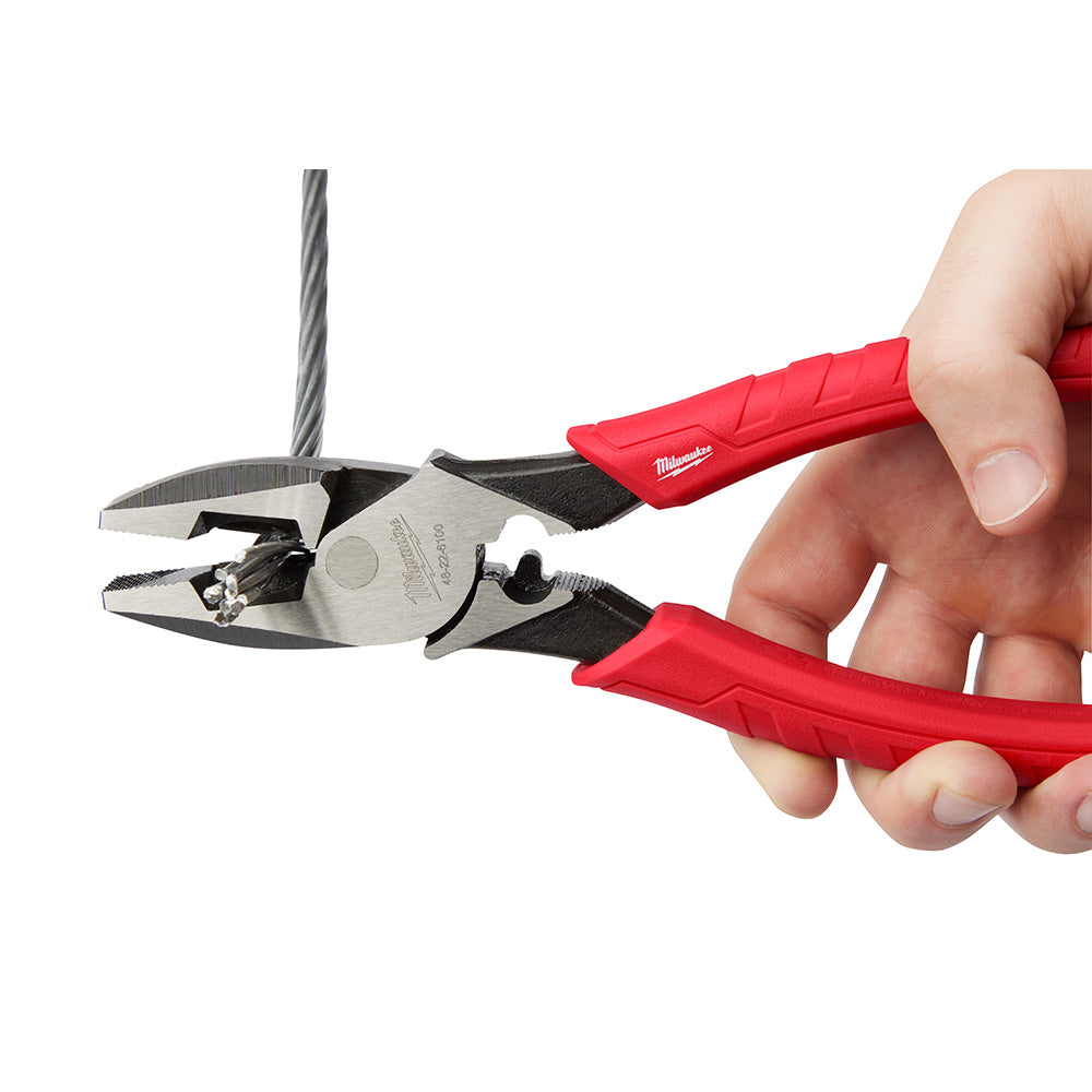 Milwaukee, 48-22-6100 9 in. High Leverage Lineman's Pliers w/ Crimper