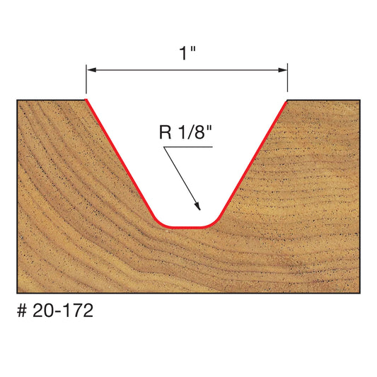 Freud, 20-172 Embout de lettrage 1'' 60 degrés, tige 1/4'' 13085