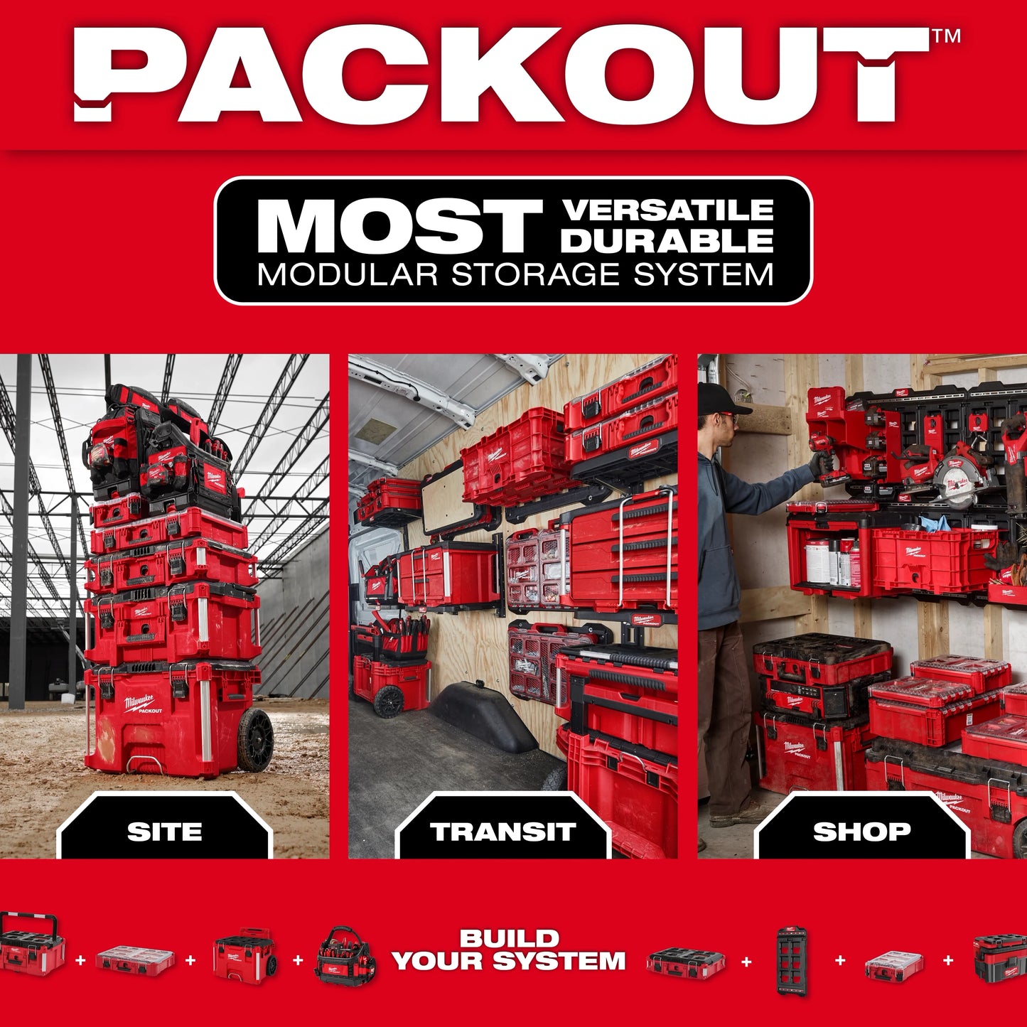 Milwaukee 48-22-8420 PACKOUT™ Rolling Drawer Tool Box