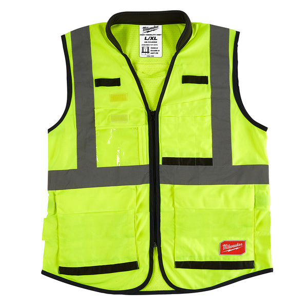 Milwaukee, 48-73-5081 High Visibility Yellow Performance Safety Vest - S/M (CSA)