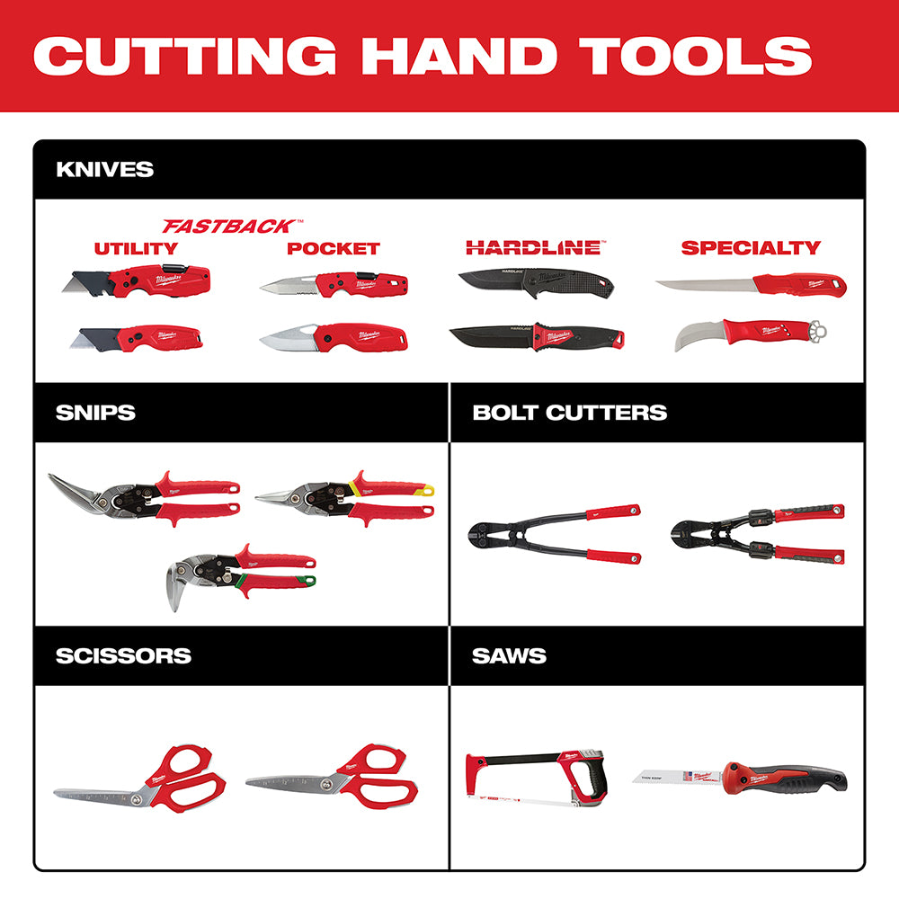 Milwaukee, 48-22-4538 Long Cut Offset Left Aviation Snips