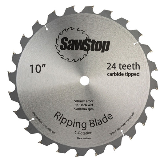 SawStop, BTS-R-24ATB 10'' 24-Tooth Ripping Table Saw Blade
