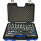 Gray Ratchet 3/8-inch Drive, SAE and Metric Socket and Attachment Set 33pc 25033SH