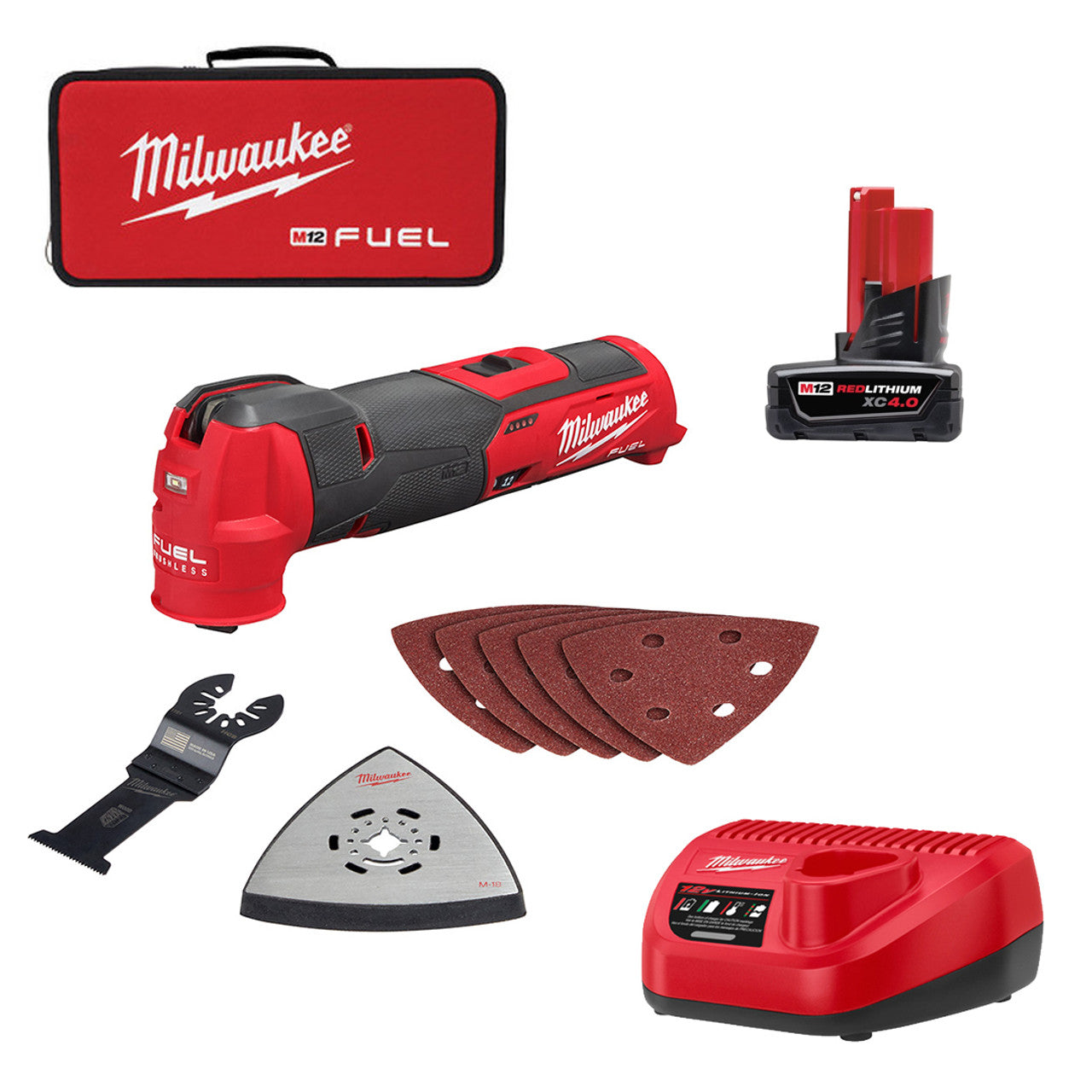 Milwaukee, 2526-21XC M12 FUEL Oscillating Multi-Tool XC4.0 Kit