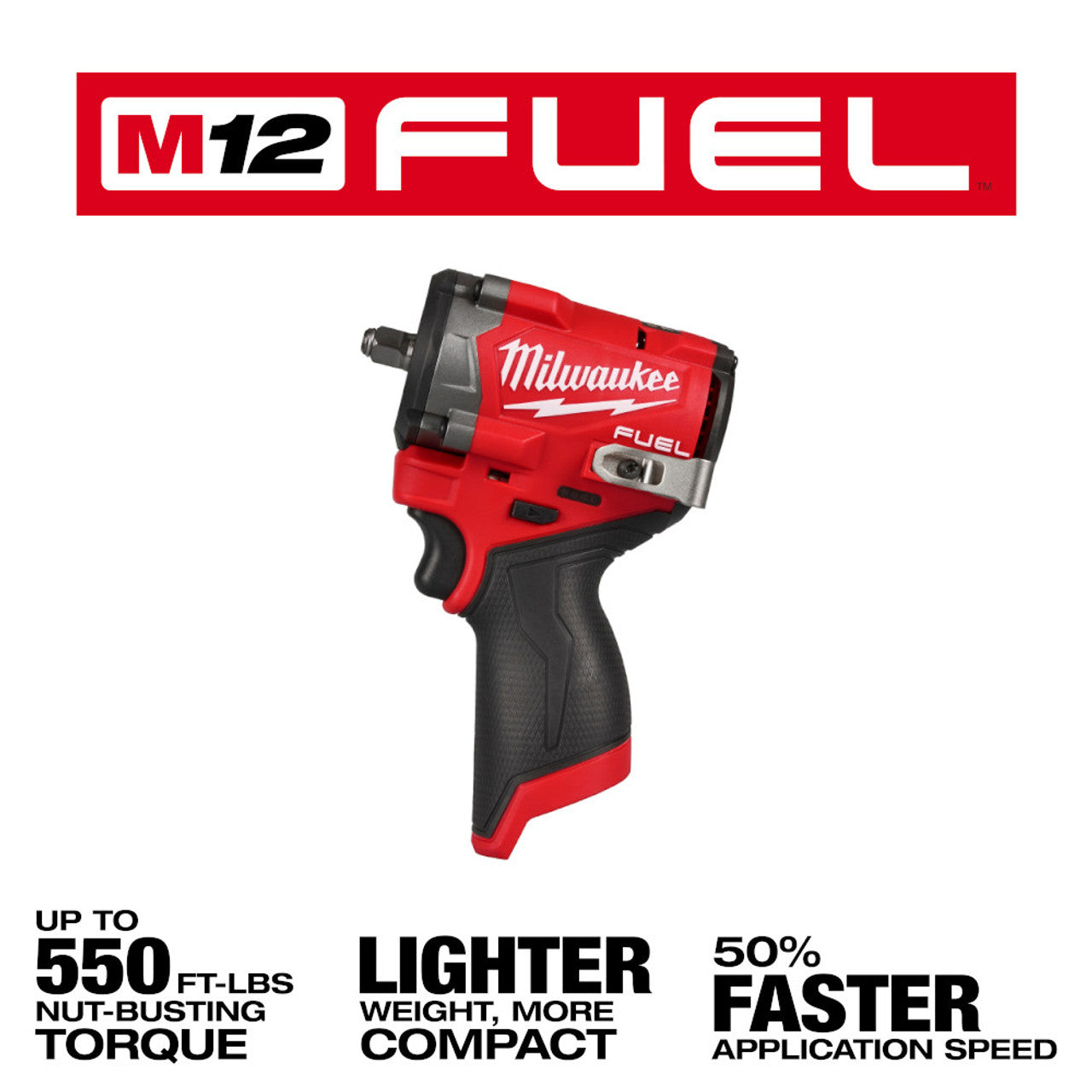 Milwaukee, 2562-20  M12 FUEL 3/8in Stubby Impact Wrench