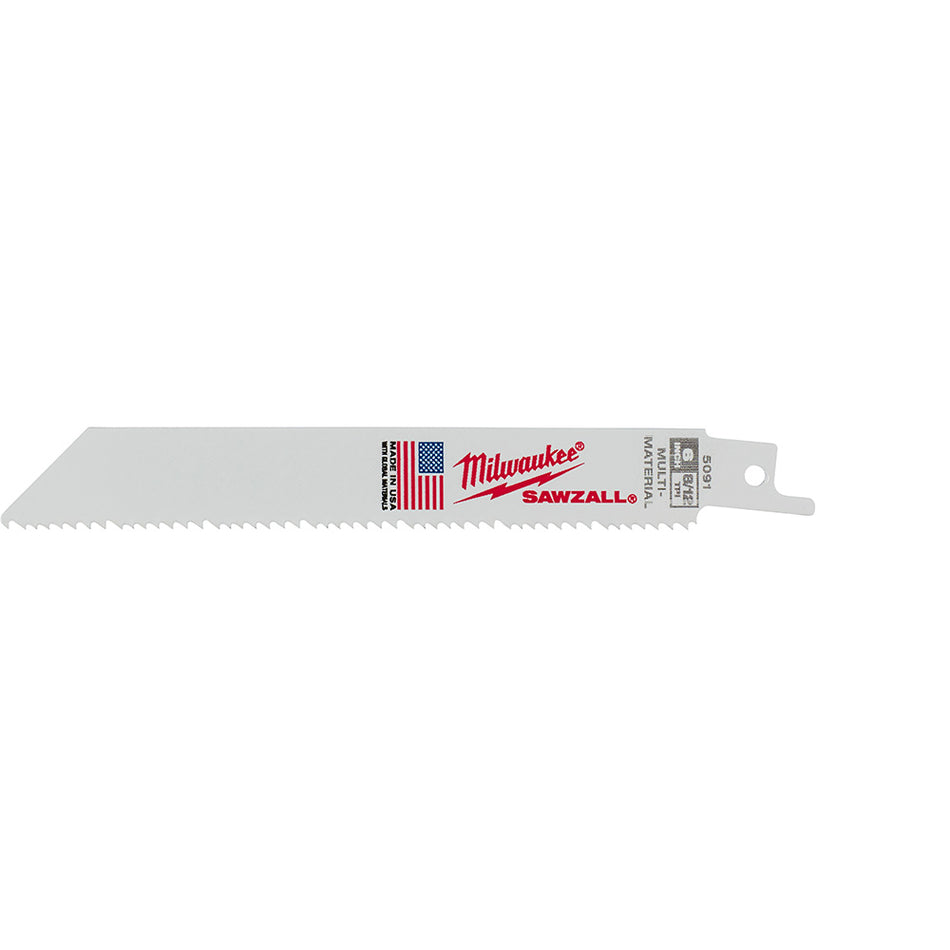 Milwaukee, 48-00-5091 Lames SAWZALL 6 po 8/12 TPI (paquet de 5)