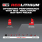 Milwaukee, 48-11-2460 M12 REDLITHIUM XC 6.0Ah Extended Capacity Battery Pack
