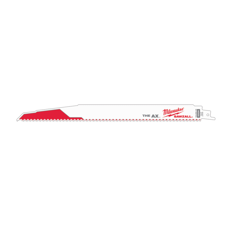 Milwauklee, 48-00-5027 Lame SAWZALL pour hache 12 po 5 TPI (paquet de 5)