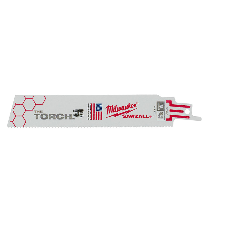 Milwaukee, 48-00-5786 Lames SAWZALL THE TORCH 24 TPI de 6 po - paquet de 5