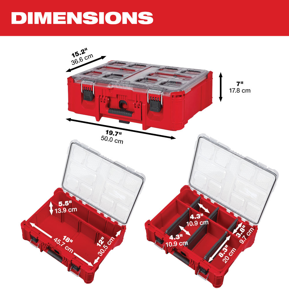 Milwaukee, 48-22-8432 PACKOUT Organisateur profond