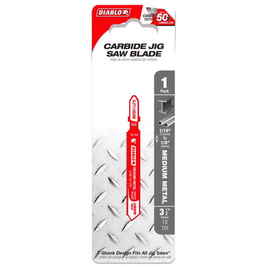 Diablo, DJT118EHM Carbide T-Shank Jig Saw Blade