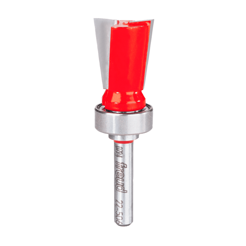 Freud, 22-506 7º Dovetail Router Bit w/Top Bearing 1/4'' Shank