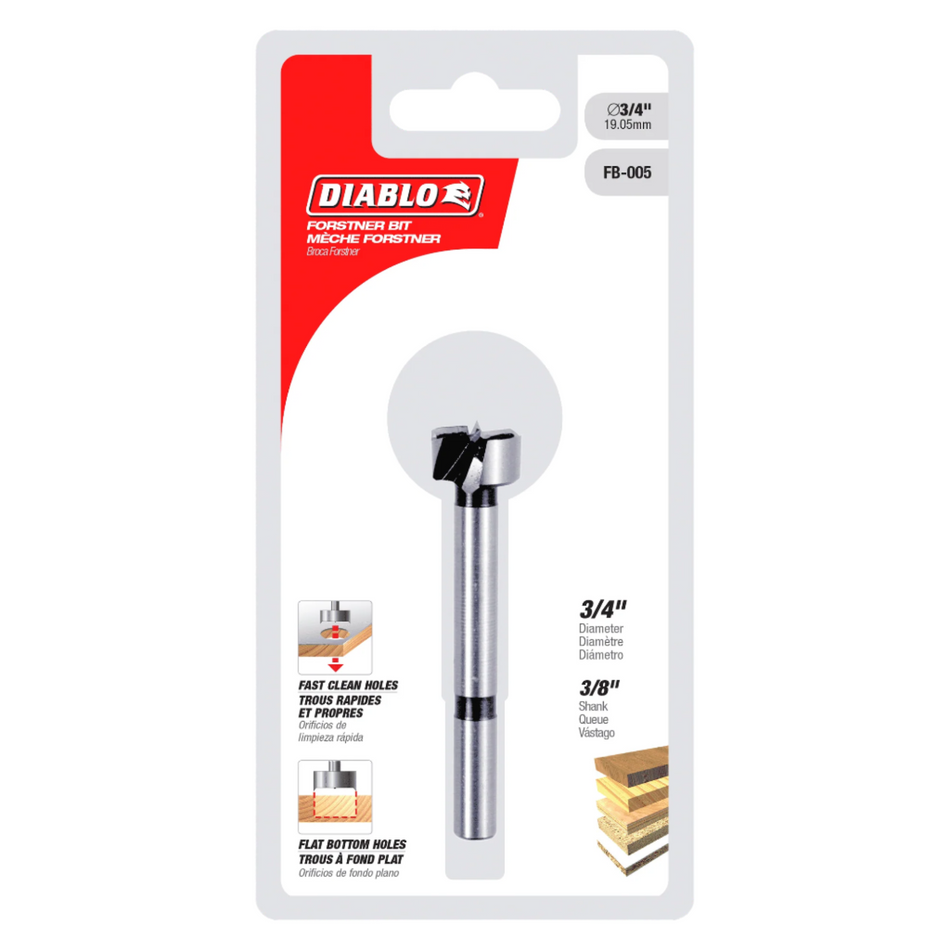 Freud Diablo FB-005 ¾-inch Industrial Forstner Bit